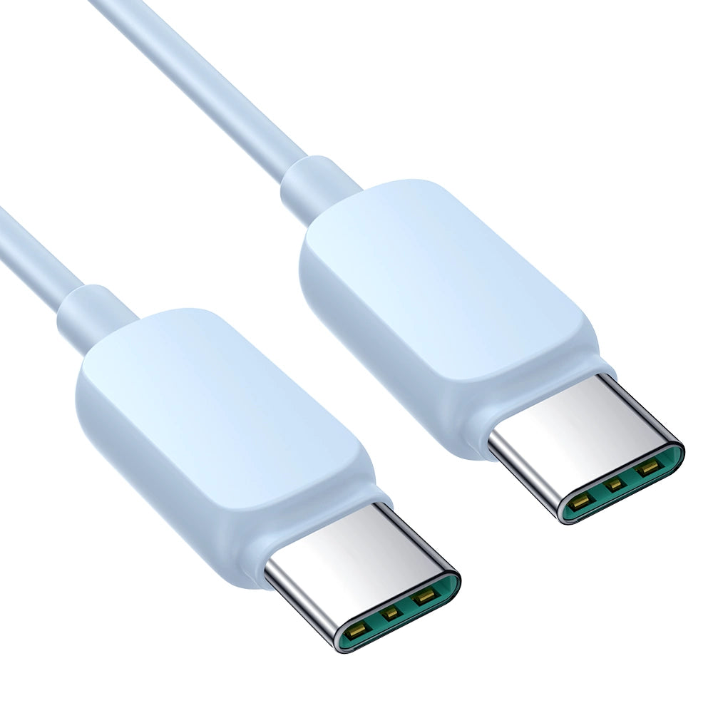 Joyroom Multi-Color Series A14 USB-C / USB-C Kabel 100W 1,2 m - Blå
