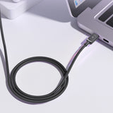 Joyroom Multi-Color Series A14 USB-C / USB-C 60W Kabel 1,2 m - sort