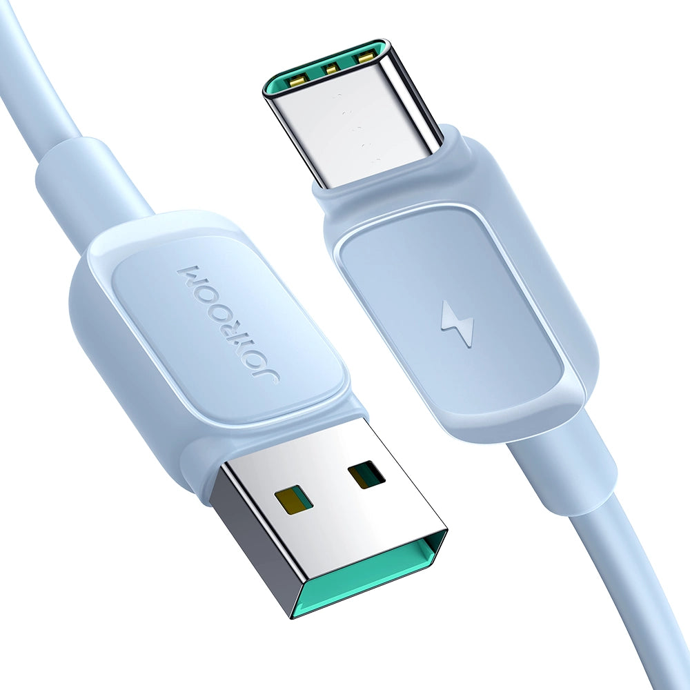 Joyroom Multi-Color Series A14 USB-A / USB-C 3A Kabel 1,2 m - Blå