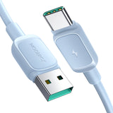 Joyroom Multi-Color Series A14 USB-A / USB-C 3A Kabel 1,2 m - Blå
