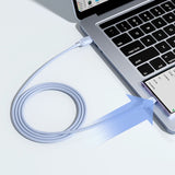 Joyroom Multi-Color Series A14 USB-A / USB-C 3A Kabel 1,2 m - Blå