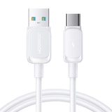 Joyroom Multi-Color Series A14 USB-A / USB-C 3A Kabel 1,2 m - Hvid