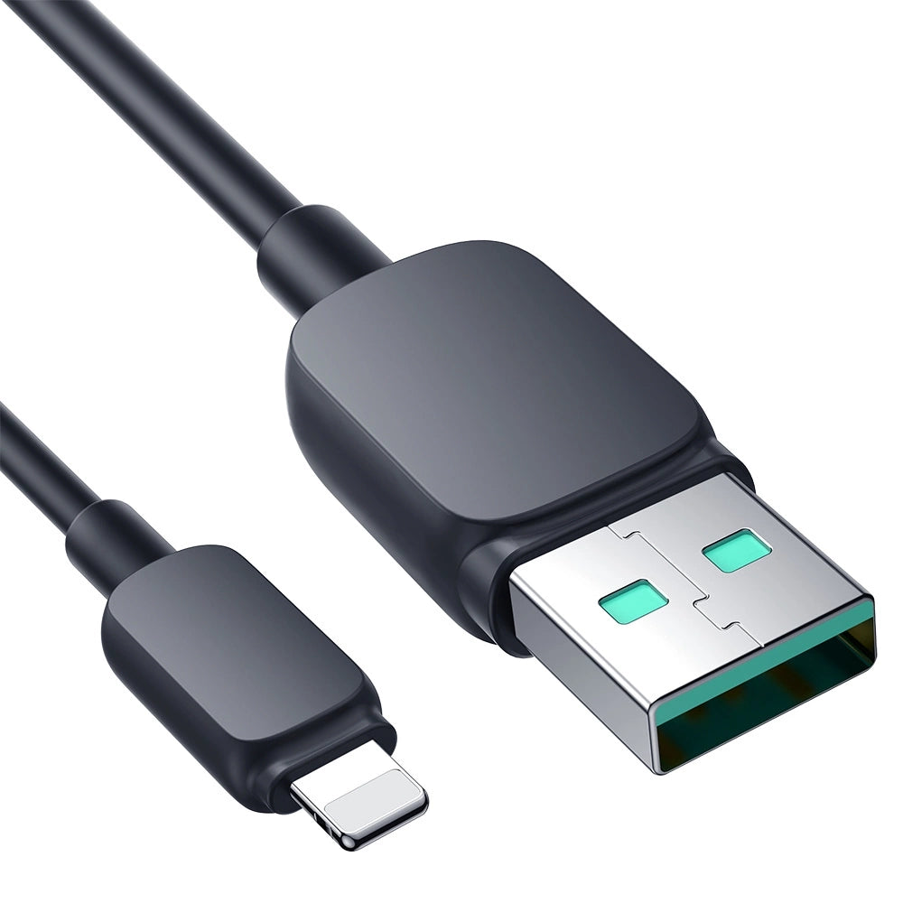 Joyroom Multi-Color Series A14 Lightning / USB-A 2.4A Kabel 2 m - sort