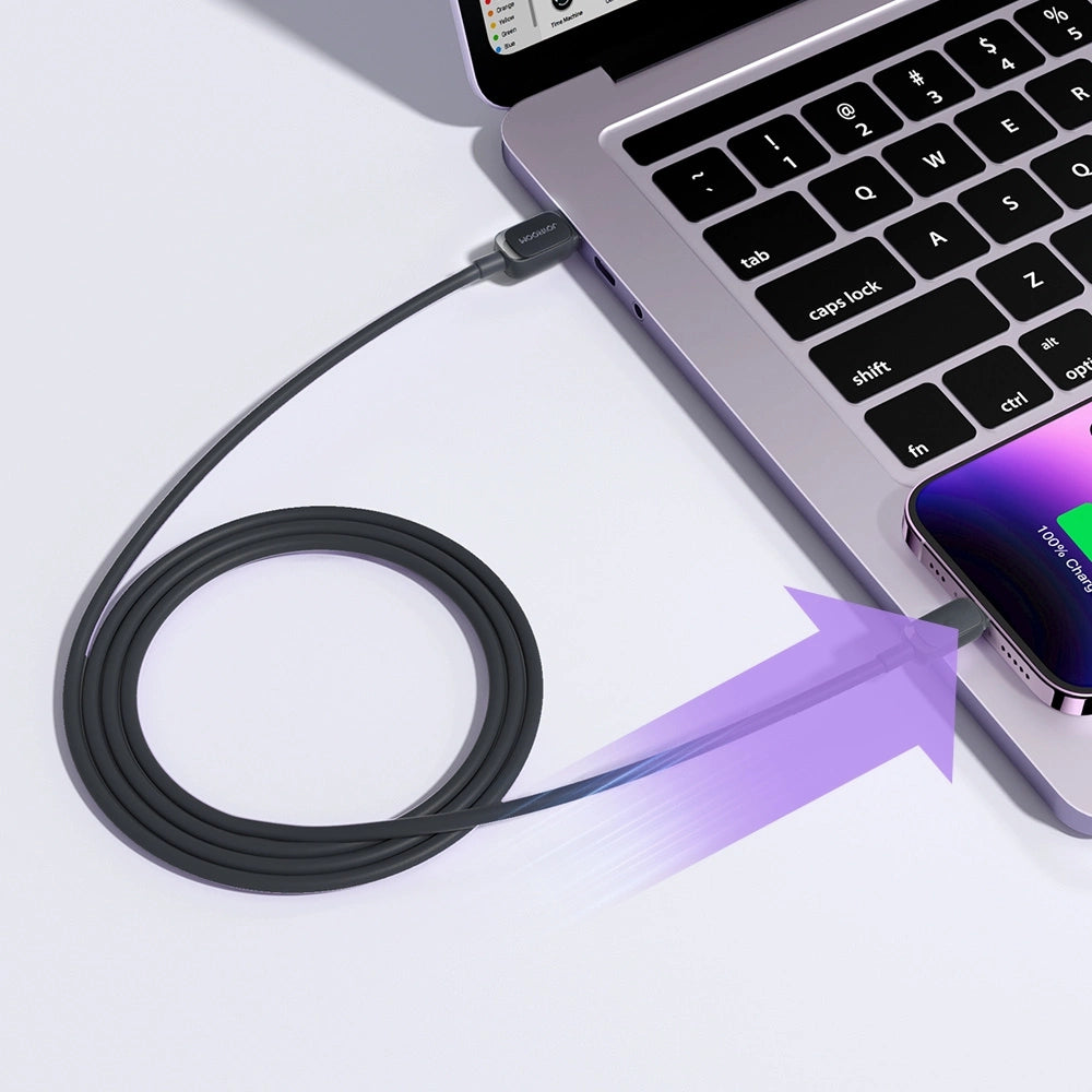 Joyroom Multi-Color Series A14 Lightning / USB-A 2.4A Kabel 2 m - sort