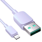Joyroom Multi-Color Series A14 Lightning / USB-A 2.4A 1,2 m kabel - lilla