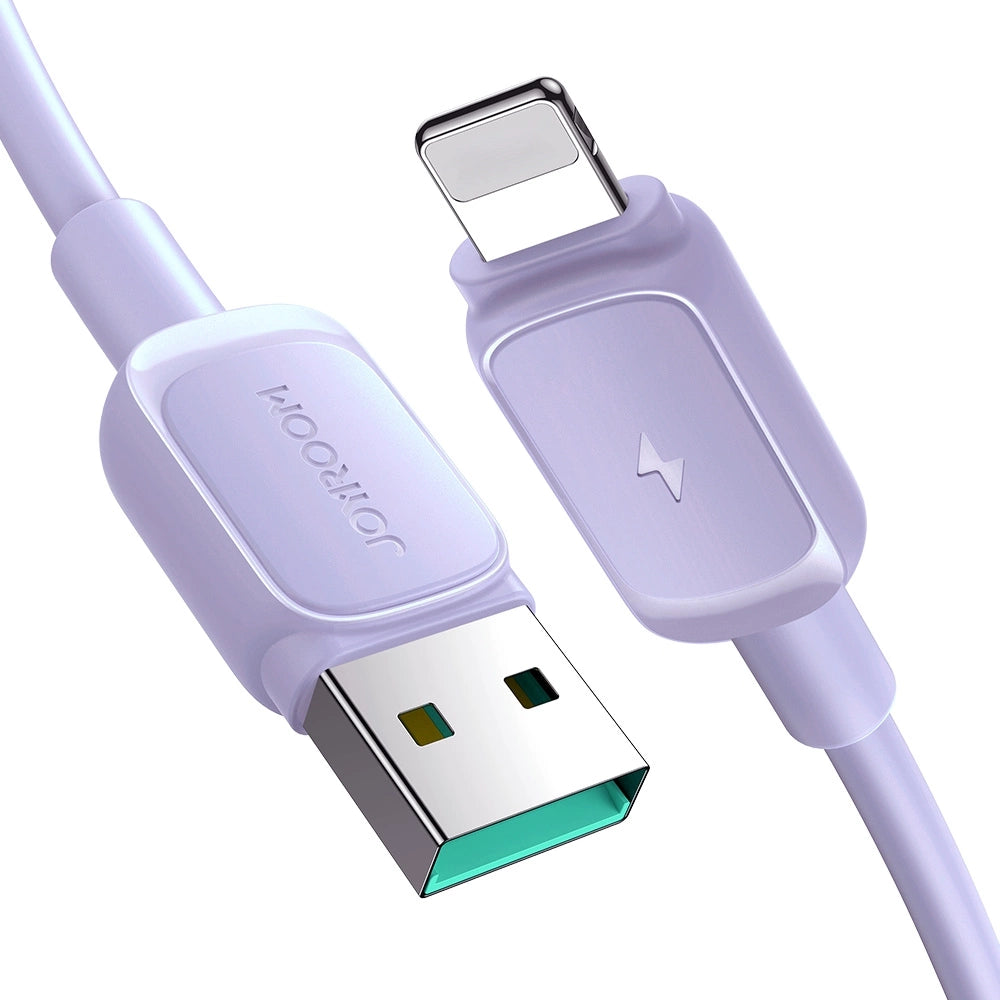Joyroom Multi-Color Series A14 Lightning / USB-A 2.4A 1,2 m kabel - lilla