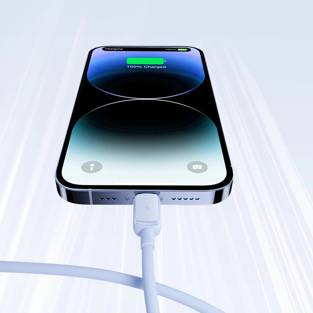 Joyroom Multi-Color Series A14 Lightning / USB-A 2.4A 1,2 m kabel - blå