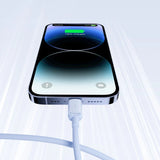 Joyroom Multi-Color Series A14 Lightning / USB-A 2.4A 1,2 m kabel - blå
