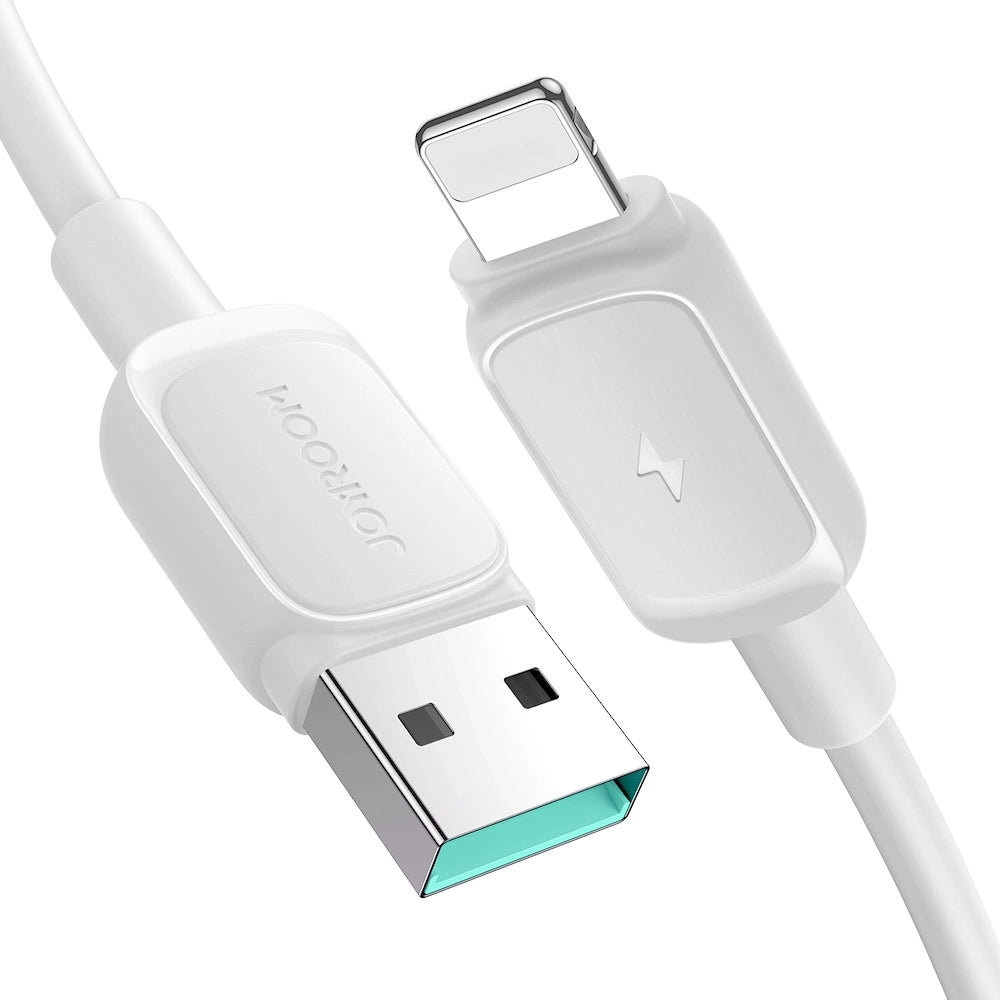 Joyroom Multi-Color Series A14 Lightning / USB-A 2.4A 1,2 m kabel - hvid
