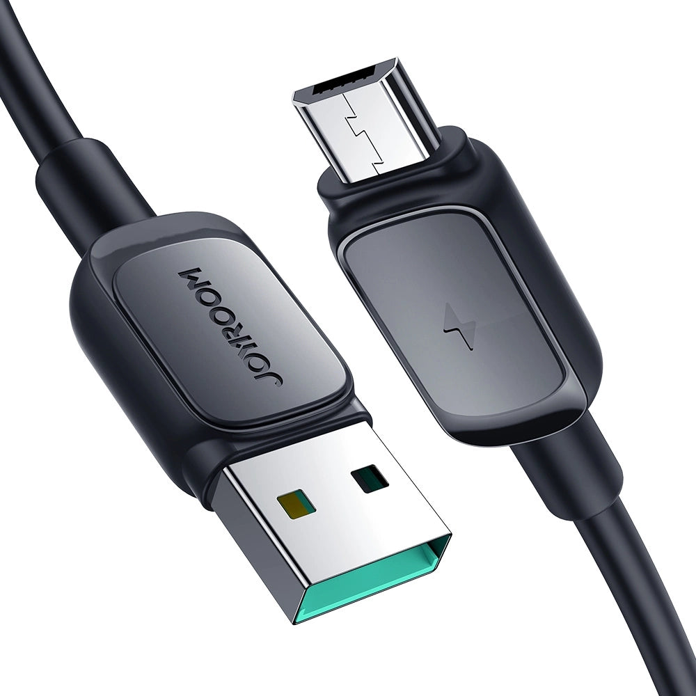 Joyroom Multi-Color Series A14 USB-A / micro USB 2.4A kabel 2 m - sort