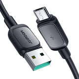 Joyroom Multi-Color Series A14 USB-A / micro USB 2.4A kabel 2 m - sort
