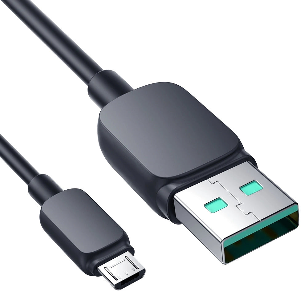 Joyroom Multi-Color Series A14 USB-A / micro USB 2.4A kabel 2 m - sort
