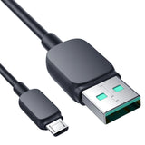Joyroom Multi-Color Series A14 USB-A / micro USB 2.4A kabel 2 m - sort