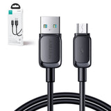 Joyroom Multi-Color Series A14 USB-A / micro USB 2.4A kabel 2 m - sort
