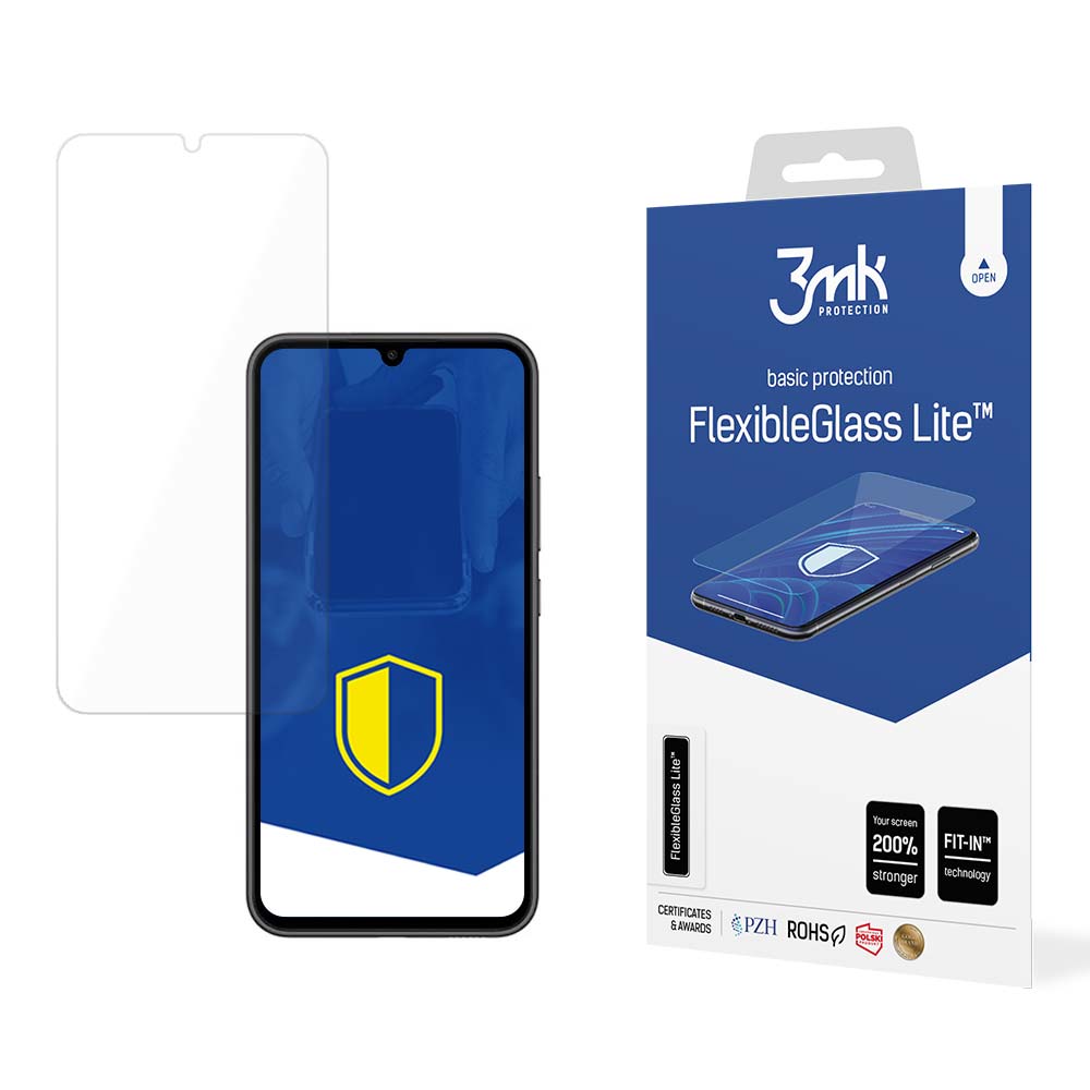 Hærdet glas til Samsung Galaxy A34 5G hybrid flexi 6H serie 3mk FlexibleGlass Lite