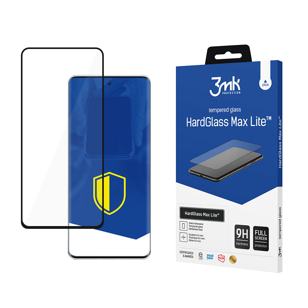9H 3mk HardGlass Max LiteTM glas på Xiaomi 12 Lite