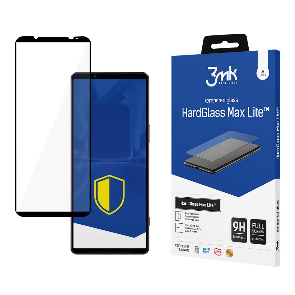 9H 3mk HardGlass Max LiteTM glas til Sony Xperia 1 V