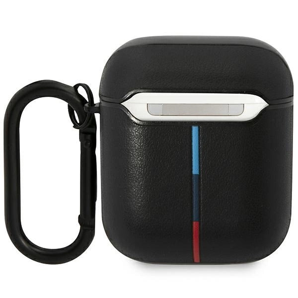 BMW BMA222PVTK AirPods 1/2 cover sort/sort læder Curved Line