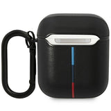 BMW BMA222PVTK AirPods 1/2 cover sort/sort læder Curved Line