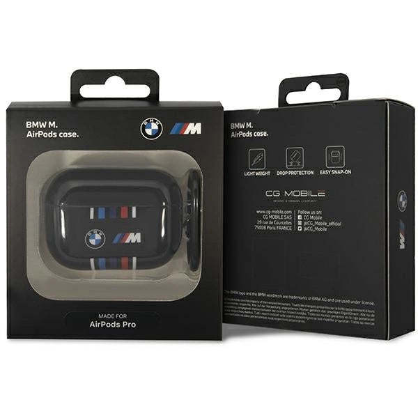 BMW BMAP22SWTK AirPods Pro cover sort/sort Flere farvede linjer