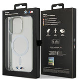 Case BMW BMHMP14LHCRS iPhone 14 Pro 6.1" gennemsigtige hardcase Silver Ring MagSafe