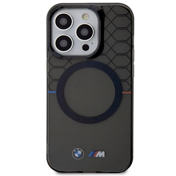 Case BMW BMHMP14LHGPK iPhone 14 Pro 6.1" Grey/Grey Pattern MagSafe