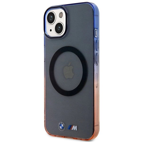 BMW Gradient Bumper MagSafe-hylster til iPhone 14 Plus - grå
