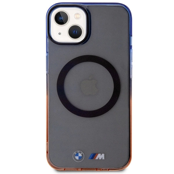 BMW Gradient Bumper MagSafe-hylster til iPhone 14 Plus - grå