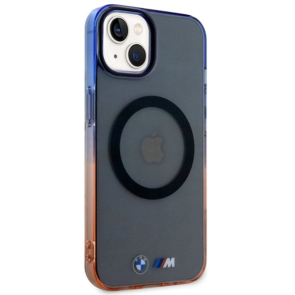 BMW Gradient Bumper MagSafe-hylster til iPhone 14 Plus - grå