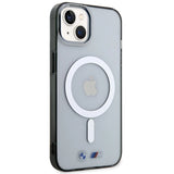BMW BMHMP14SHCRS iPhone 14 6.1" case gennemsigtige hardcase Silver Ring MagSafe
