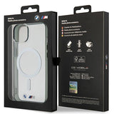 BMW BMHMP14SHCRS iPhone 14 6.1" case gennemsigtige hardcase Silver Ring MagSafe