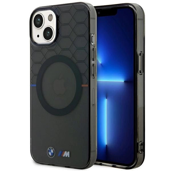 Case BMW BMHMP14SHGPK iPhone 14 6,1" grå/grå mønster MagSafe