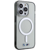 Case BMW BMHMP14XHCRS iPhone 14 Pro Max 6.7" gennemsigtig hardcase Silver Ring MagSafe