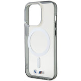 Case BMW BMHMP14XHCRS iPhone 14 Pro Max 6.7" gennemsigtig hardcase Silver Ring MagSafe