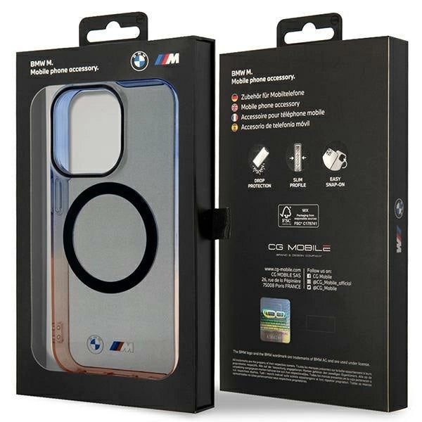 Case BMW BMHMP14XHTGE iPhone 14 Pro Max 6.7" grå/grå hardcase Gradient Bumper MagSafe