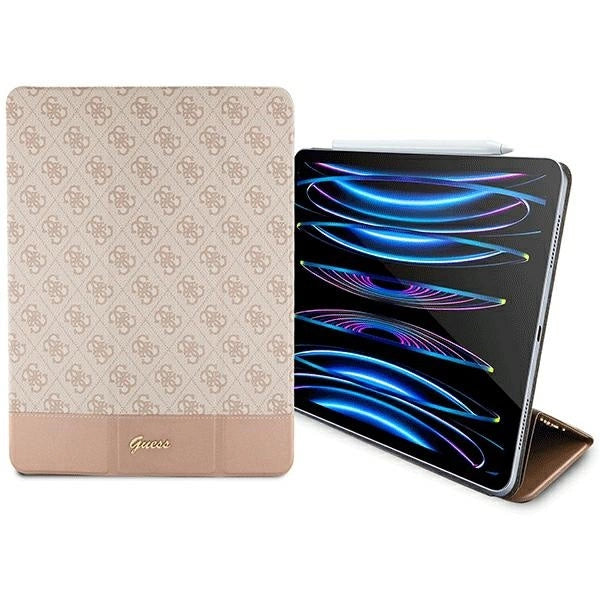Guess 4G Stripe Allover case til iPad Pro 12.9" - lyserød