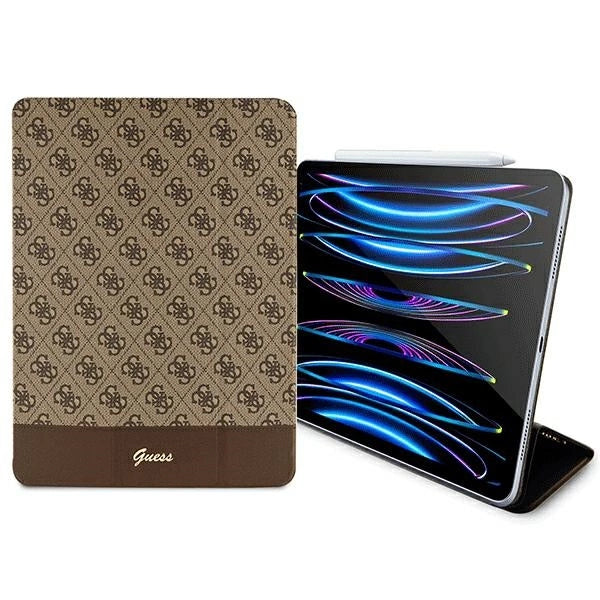 Guess 4G Stripe Allover case til iPad Pro 12.9" - brun