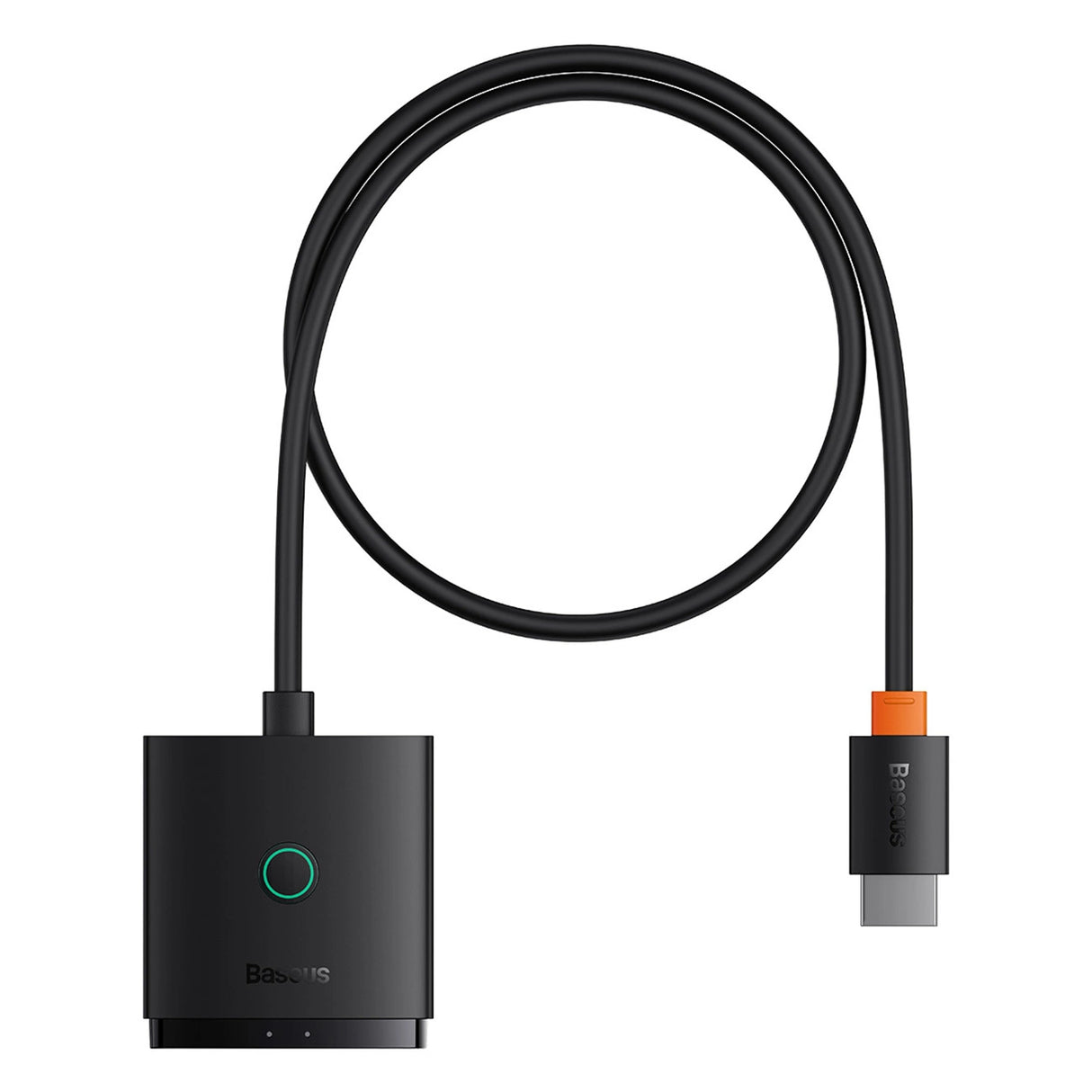 Baseus AirJoy 2in1 4K 60Hz bidirectionel HDMI-adapter med indbygget 1m kabel - sort