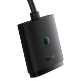 Baseus AirJoy 2in1 4K 60Hz bidirectionel HDMI-adapter med indbygget 1m kabel - sort