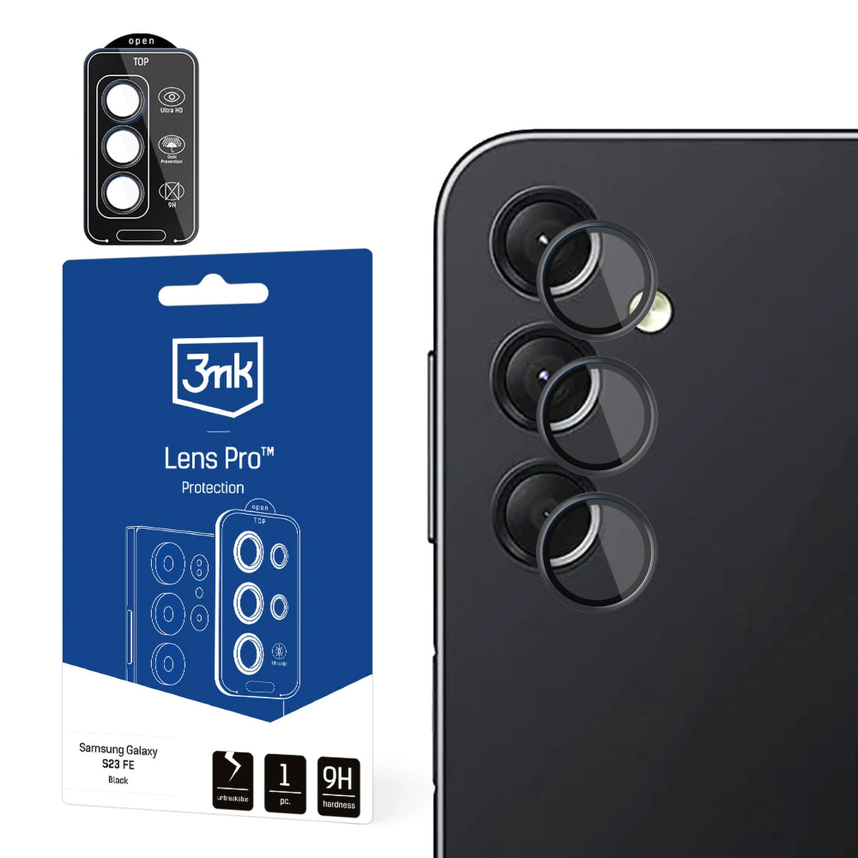 3mk Lens Protection Pro Camera Cover til Samsung Galaxy A24 4G - sort