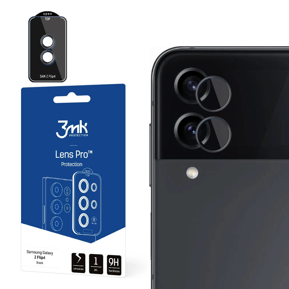 3mk Lens Protection Pro Camera Cover til Samsung Galaxy Z Flip 4 - sort