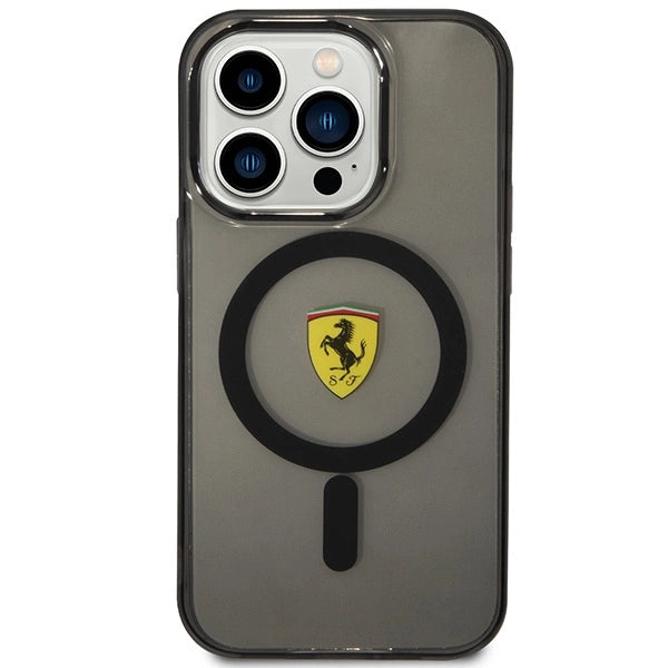 Ferrari FEHMP14LUKK iPhone 14 Pro 6,1" sort/sort hardcase Translucent Magsafe