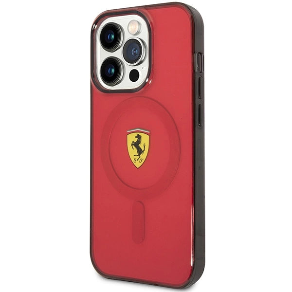 Ferrari FEHMP14LUKR iPhone 14 Pro 6.1" rød/rød hardcase Translucent Magsafe