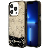 Guess GUHCP14LLC4PSGK iPhone 14 Pro 6.1" sort/sort hardcase Liquid Glitter 4G Transculent