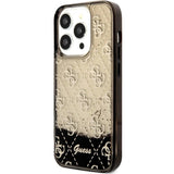 Guess GUHCP14LLC4PSGK iPhone 14 Pro 6.1" sort/sort hardcase Liquid Glitter 4G Transculent
