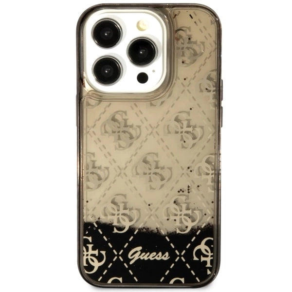 Guess GUHCP14LLC4PSGK iPhone 14 Pro 6.1" sort/sort hardcase Liquid Glitter 4G Transculent