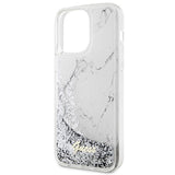 Guess GUHCP14XLCSGSGH iPhone 14 Pro Max 6,7" hvid/hvid hardcase Flydende Glitter Marmor