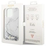 Guess GUHCP14XLCSGSGH iPhone 14 Pro Max 6,7" hvid/hvid hardcase Flydende Glitter Marmor