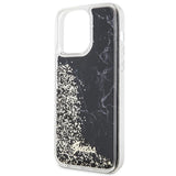 Guess GUHCP14XLCSGSGK iPhone 14 Pro Max 6.7" sort/sort hardcase Flydende Glitter Marmor
