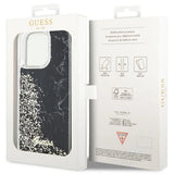 Guess GUHCP14XLCSGSGK iPhone 14 Pro Max 6.7" sort/sort hardcase Flydende Glitter Marmor